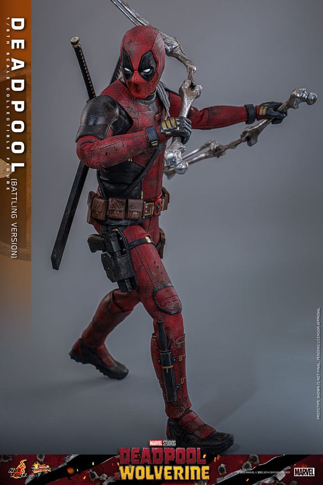 Deadpool & Wolverine AF: Deadpool Battling Version Movie Masterpiece 1/6 Scale31cm Person