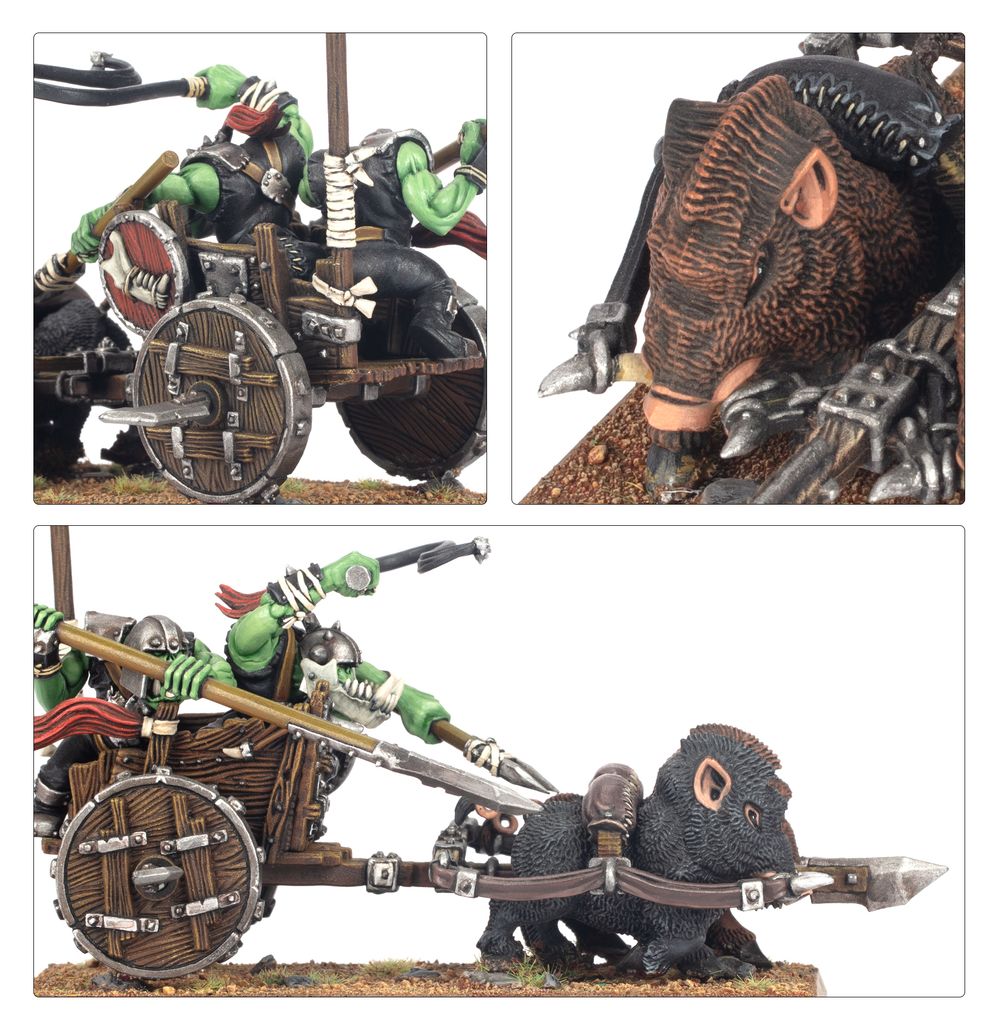 Warhammer: The Old World Orc & Goblin Tribes - Boar Chariots Warhammer: The Old World Orc & Goblin Tribes - Boar Chariots