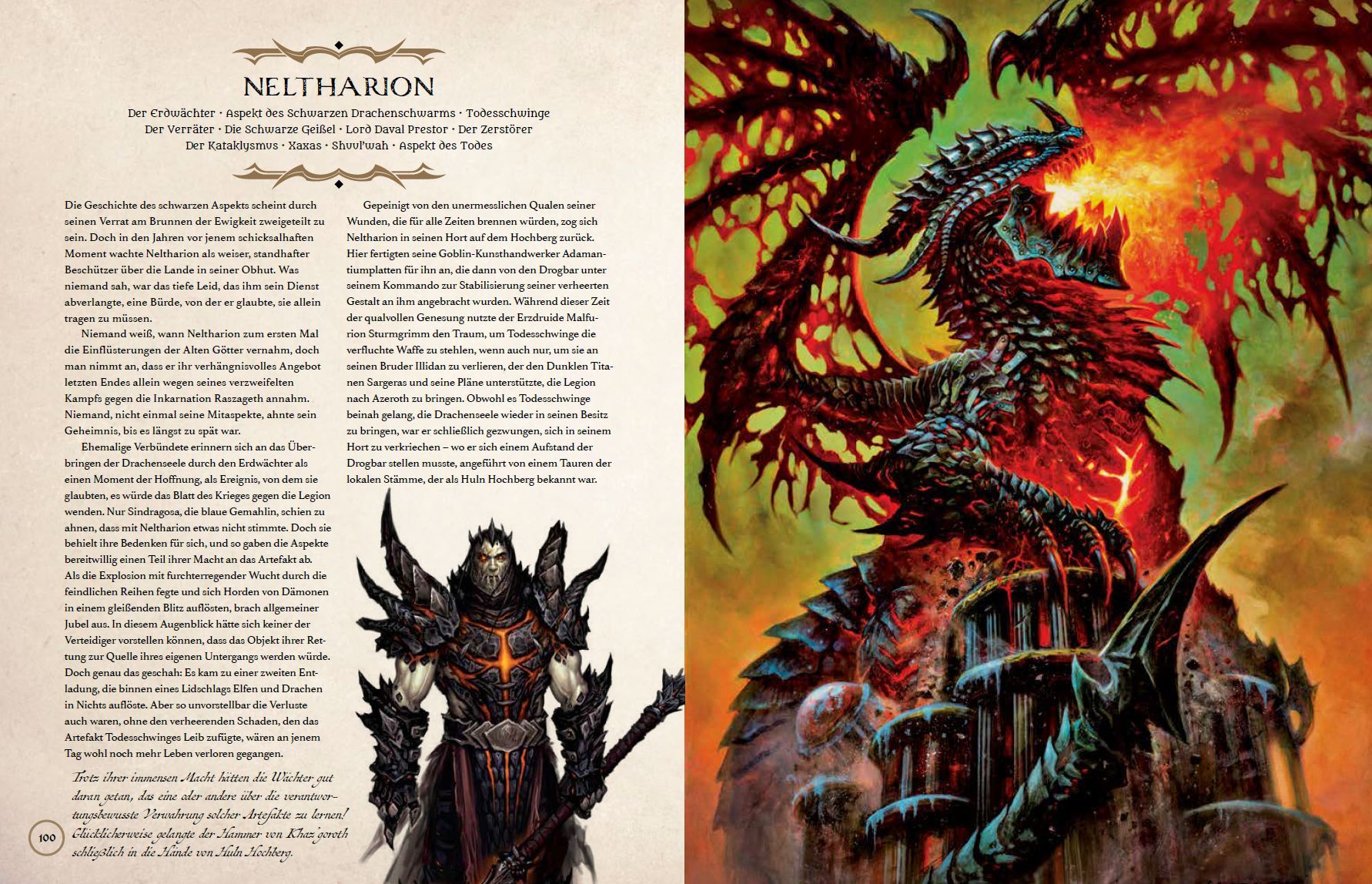 Dragon, Drache, Krieger, Buchszene, Illustration