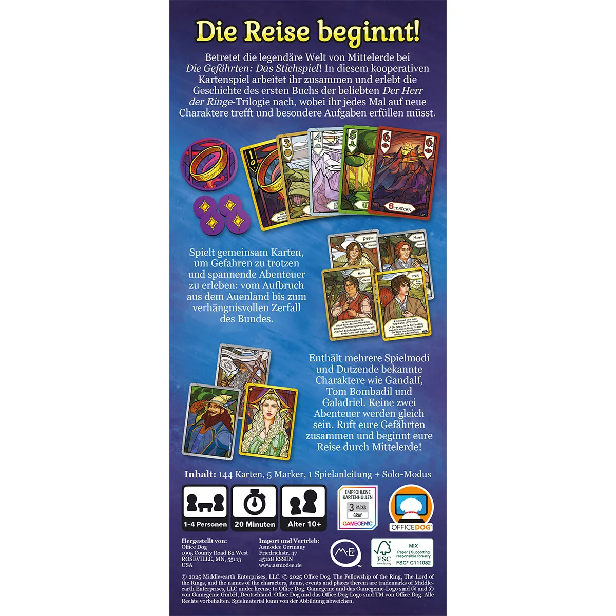 Herr der Ringe: Die Gefährten - Das Stichspiel Herr der Ringe: Die Gefährten - Das Stichspiel