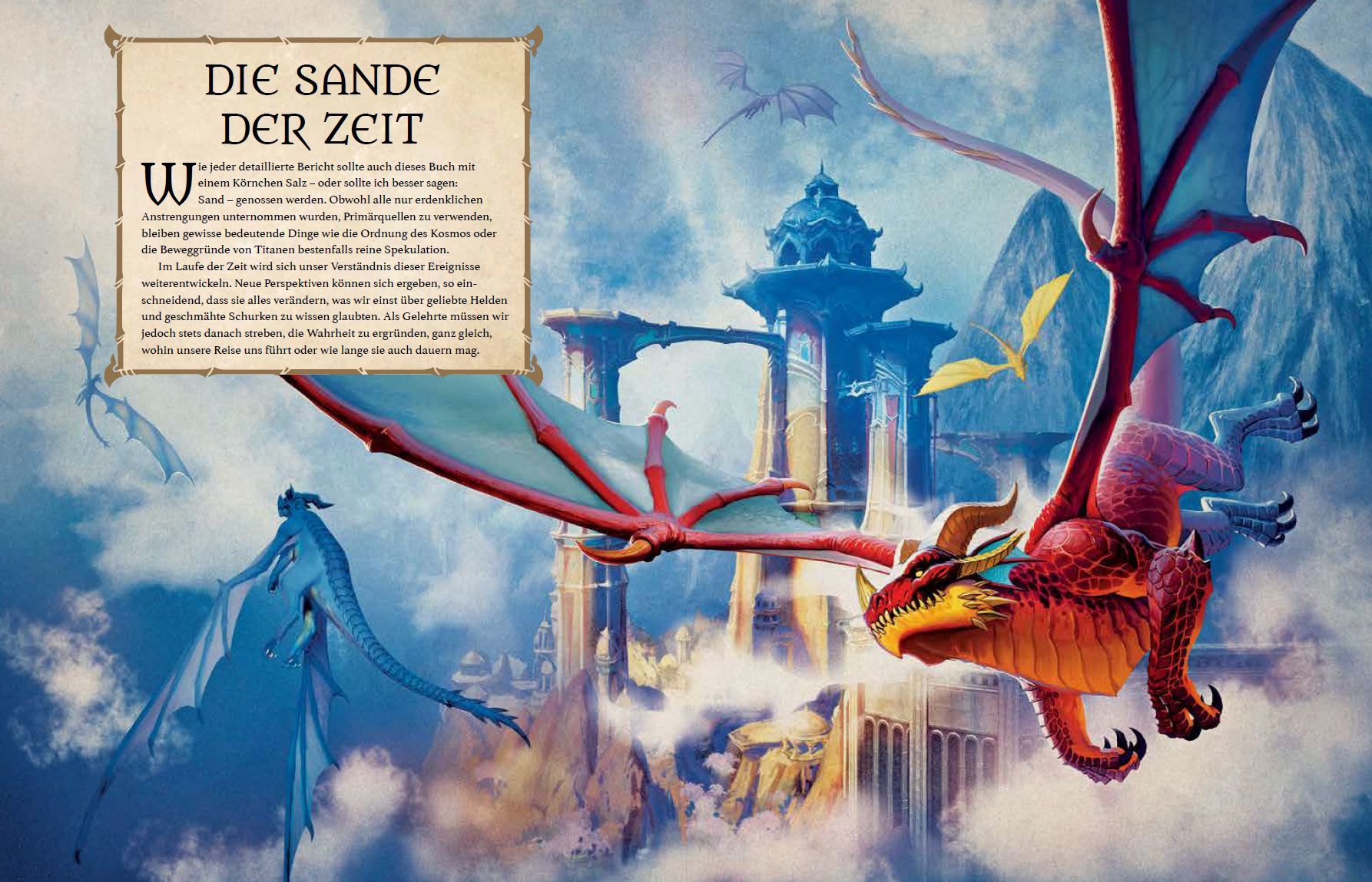 World of Warcraft - Der Kodex der Drachenschwärme drachen, drachen, roter drache, fliegendes wesen, schloss