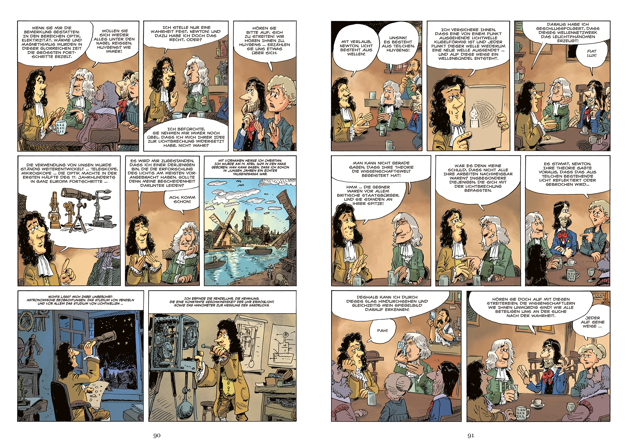 Heureka! - Von Atom bis Zufall - die unglaubliche Geschichte der Naturwissenschaften Buch, Comics, Veröffentlichung, Person, Gesicht