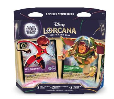Lorcana TCG: Wilds Unknown - 2-Player Starter Set Disney Lorcana, Trading Card Game, Starter Deck, 2-Spieler, Deckbox