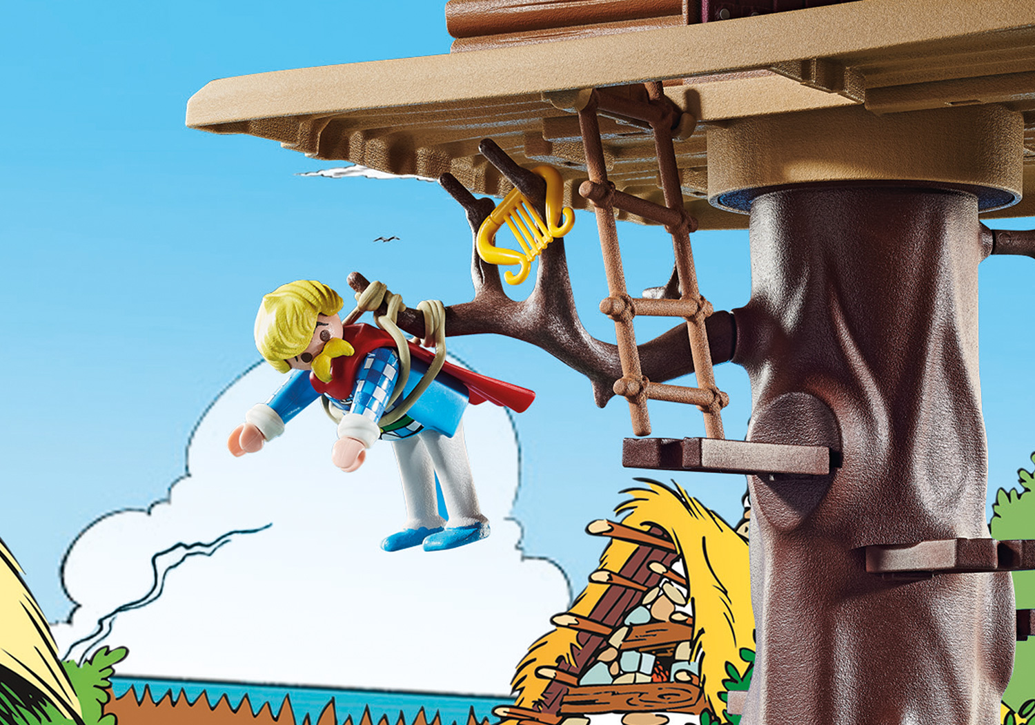 Playmobil: Asterix - Troubadix mit Baumhaus