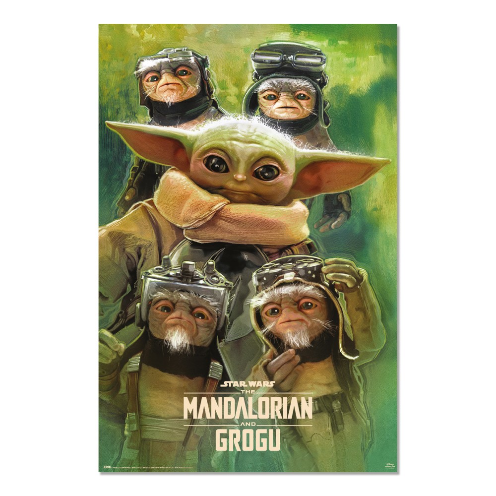 Mandalorian, Grogu, Poster, Star Wars, Charakterkopf