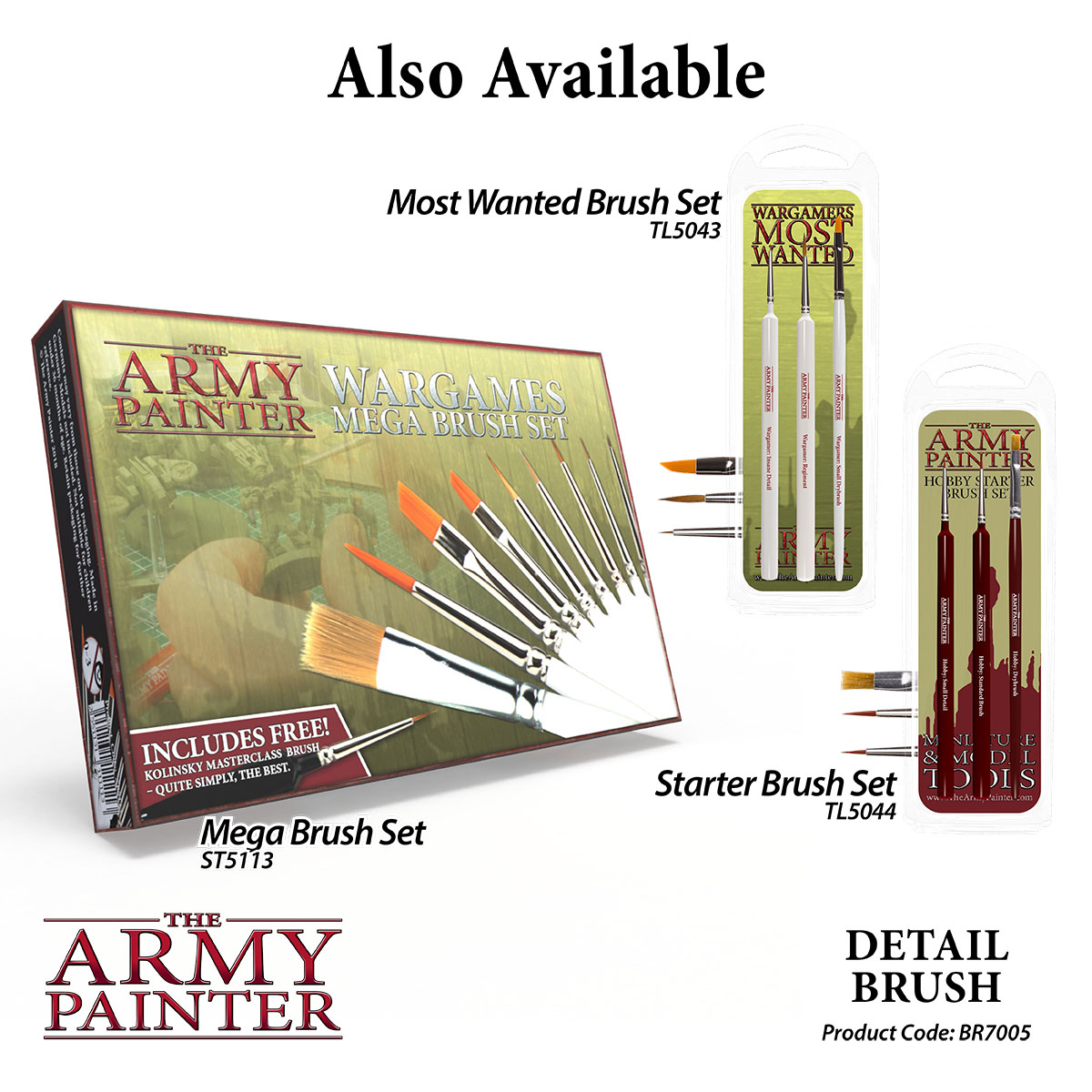 Army Painter: Pinsel - Wargamer Detail Brush Army Painter: Pinsel - Wargamer Detail Brush