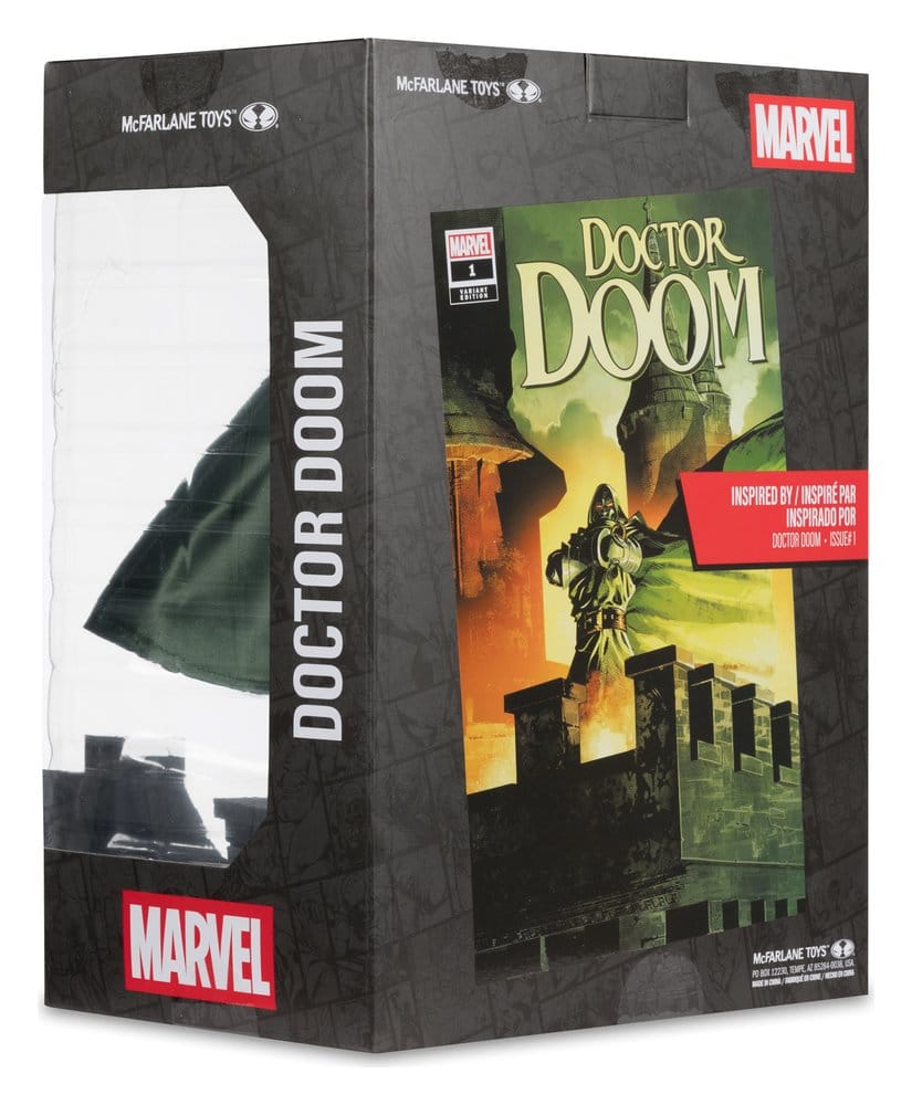 action figure, Doctor Doom, Marvel, box packaging, collectible