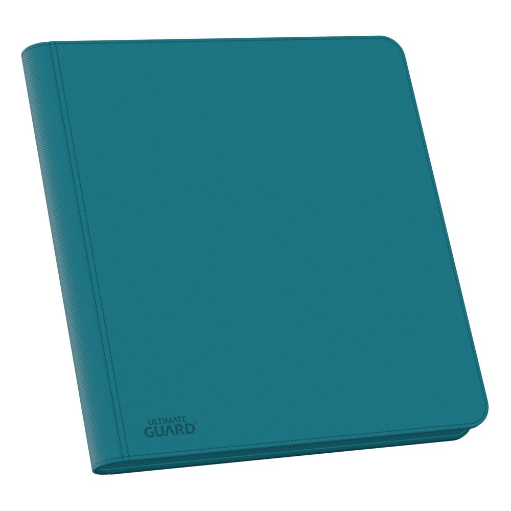 Ultimate Guard: Zipfolio Xenoskin 24-Pocket petrolblau Notizbuch, Ledereinband, Teal, Klapphülle, Gehäuse