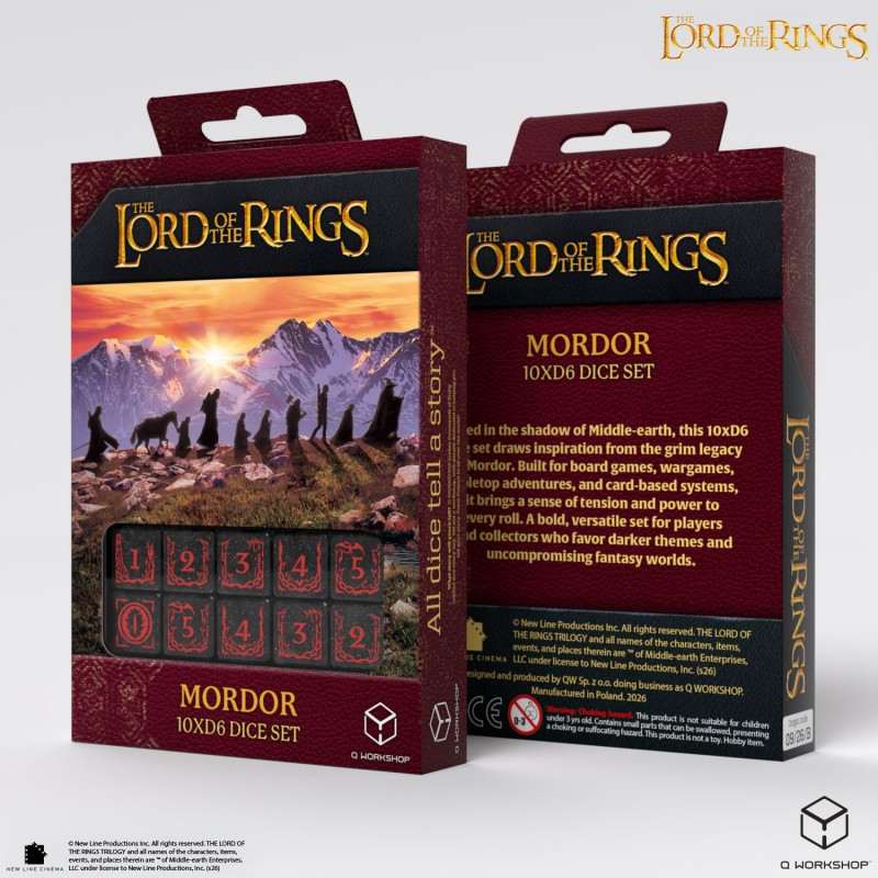 würfelset, d6, Mordor, der Herr der Ringe, brettspielzubehör