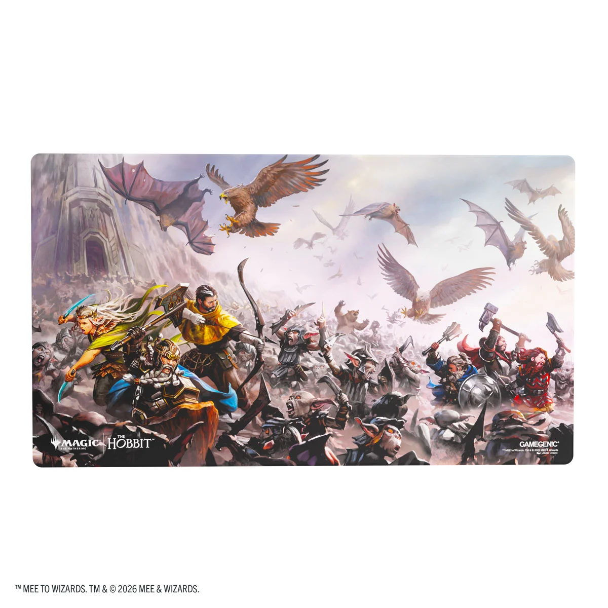 Gamegenic: Magic The Hobbit Prime Playmat - Battle of Five Armies board, Mauspads, Kunst, Drache, Kampf