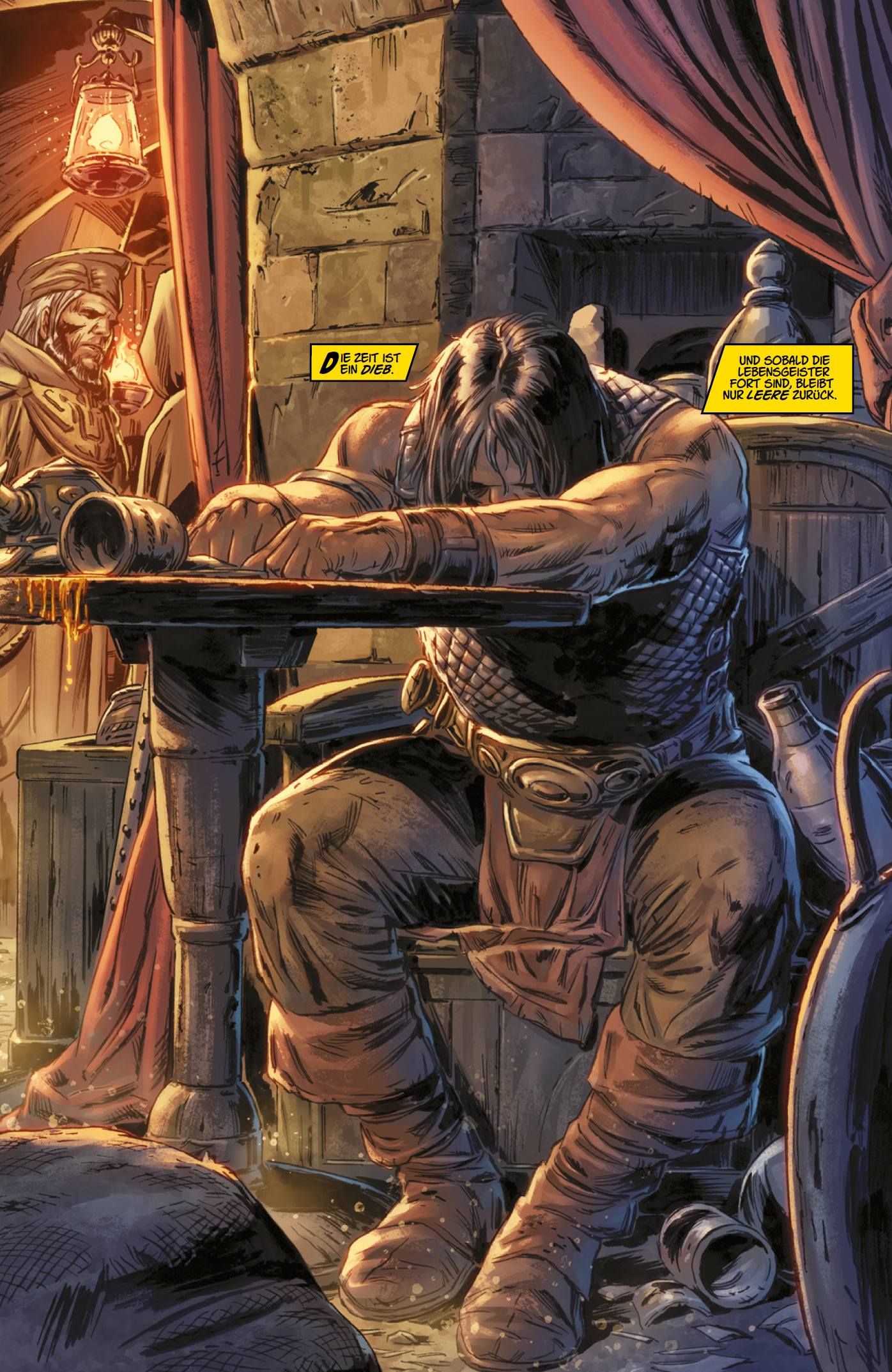 Fantasy, Barbarian, Prisoner, Muscular, Campfire