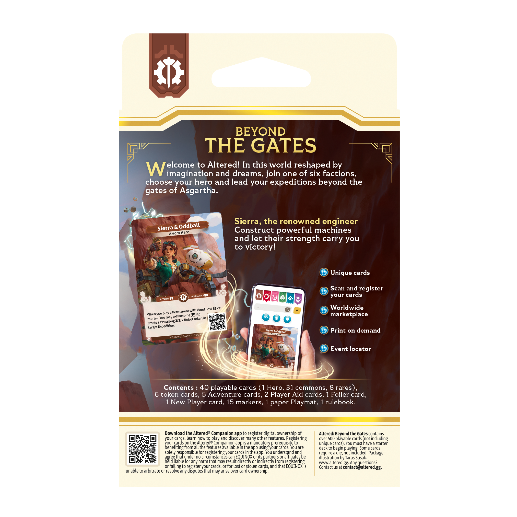 Altered TCG: Beyond the Gates Starter Deck "Axiom" (Brown) Altered TCG: Beyond the Gates Starter Deck "Axiom" (Brown)