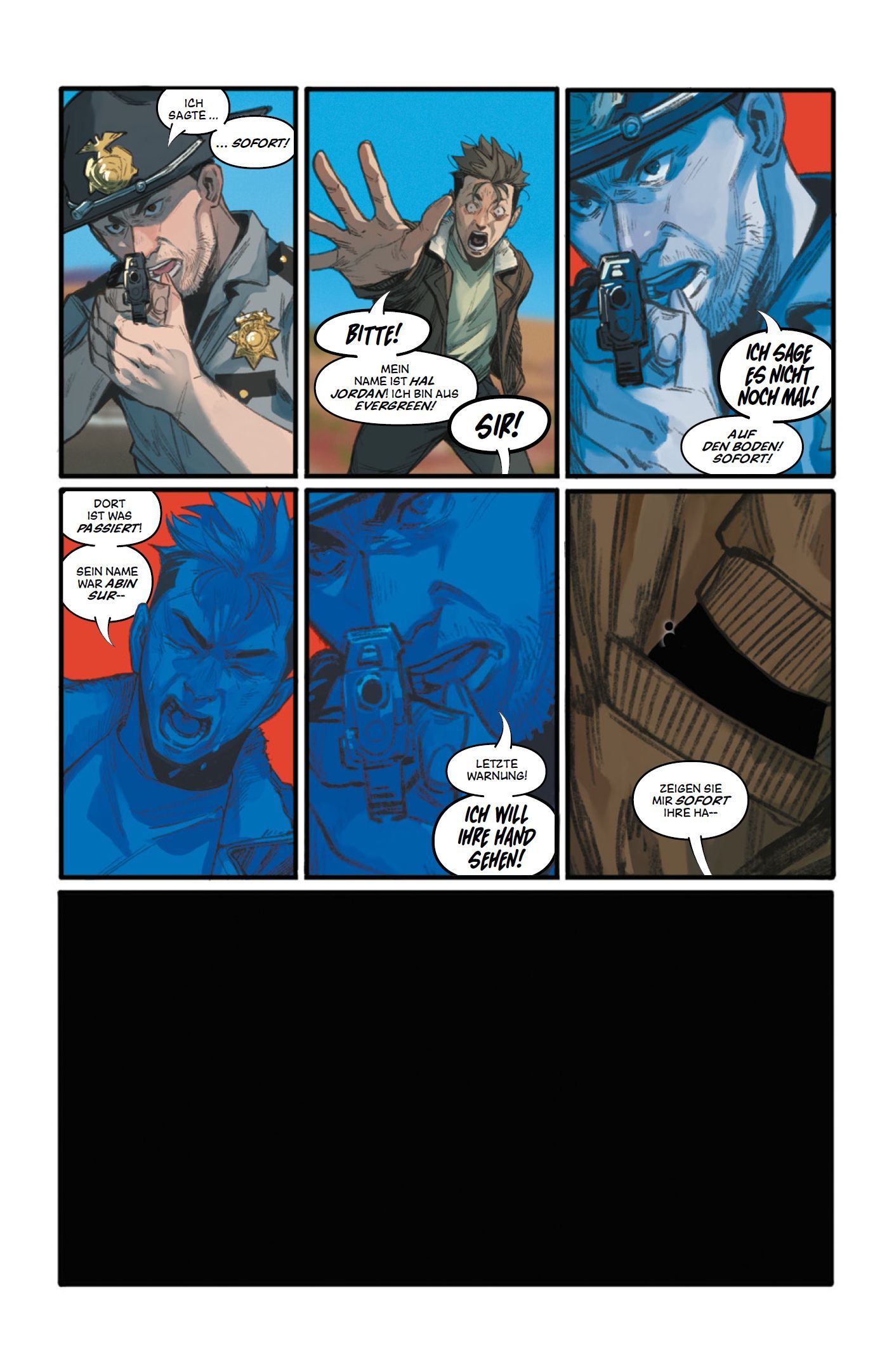 Revolver, Waffe, Polizeiausrüstung, Handgun, Comic Panel