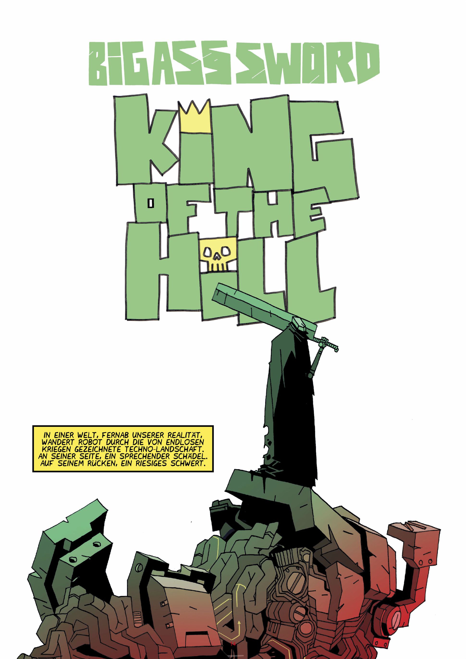 Comic, Robot, Schwert, Grün, Körpergröße