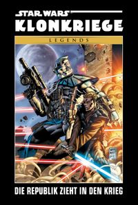 Star Wars: Clone Wars DLX Bd.1 HC Klonsoldat, Lichtschwert, Schwarz/Blau, Blaster, Comic-Motiv