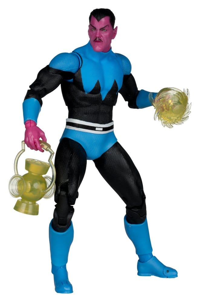 DC Multiverse AF: Sinestro (DC Classic) 18cm action figure, superheld, blauer Anzug, leuchtender Orb, laterne