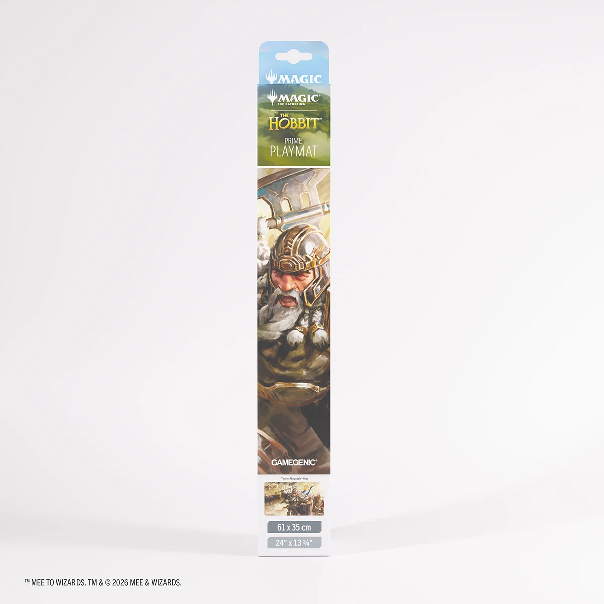 Gamegenic: Magic The Hobbit Prime Playmat - Thorin, Mountain King Playmat, Brettspiel, The Hobbit, Magic The Gathering, Größe 61 x 35 cm