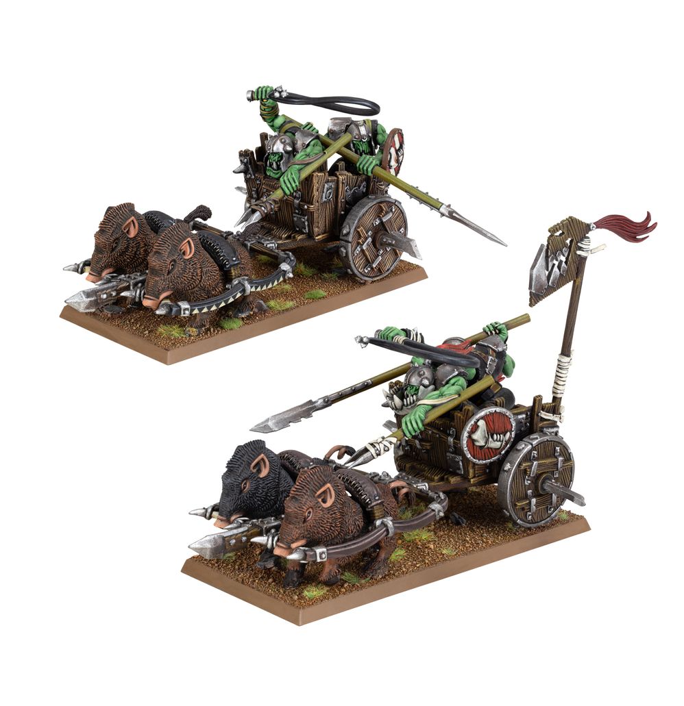 Warhammer: The Old World Orc & Goblin Tribes - Boar Chariots Warhammer: The Old World Orc & Goblin Tribes - Boar Chariots
