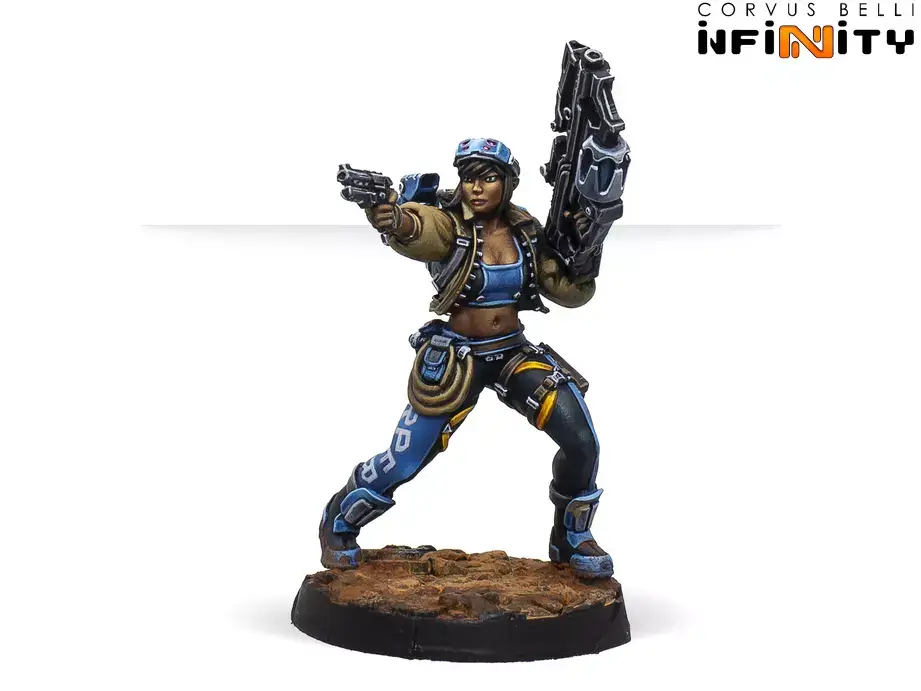 Infinity: PanOceania - Dr. Priya Harper Archeo-raider (P.Carbine)