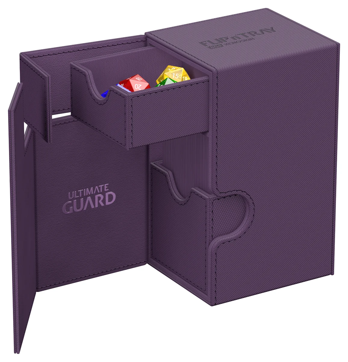 Ultimate Guard: Deckbox Flip'n'Tray 80+ Xenoskin Monolor Violett Ultimate Guard: Deckbox Flip'n'Tray 80+ Xenoskin Monolor Violett