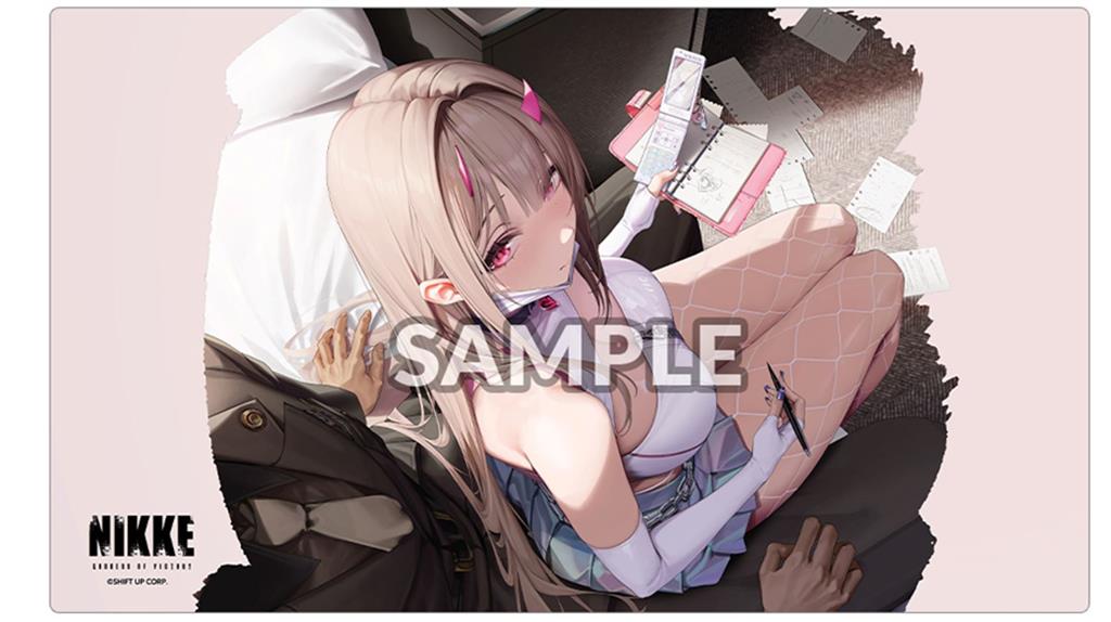 Bushiroad: Playmat Nikke - Godess of Victory "Viper - Favourite Item" Vol.17 anime, illustration, girl, stocking, lounge