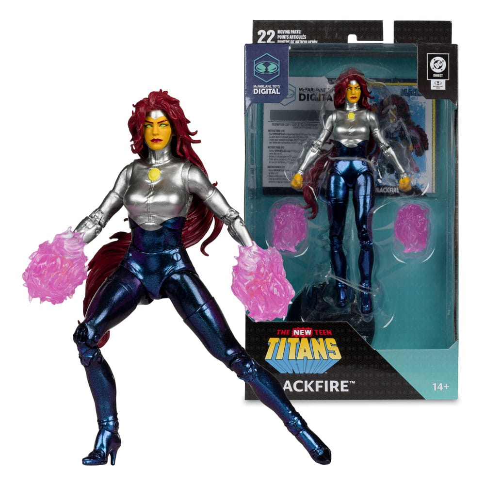 DC Direct AF: Blackfire (New Ten Titans) 18cm Figur, Spielzeug, Erwachsener, Person, Frau
