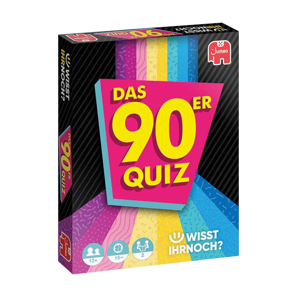 Quiz, Gesellschaftsspiel, 90er, Bunte Farben, Wissensquiz