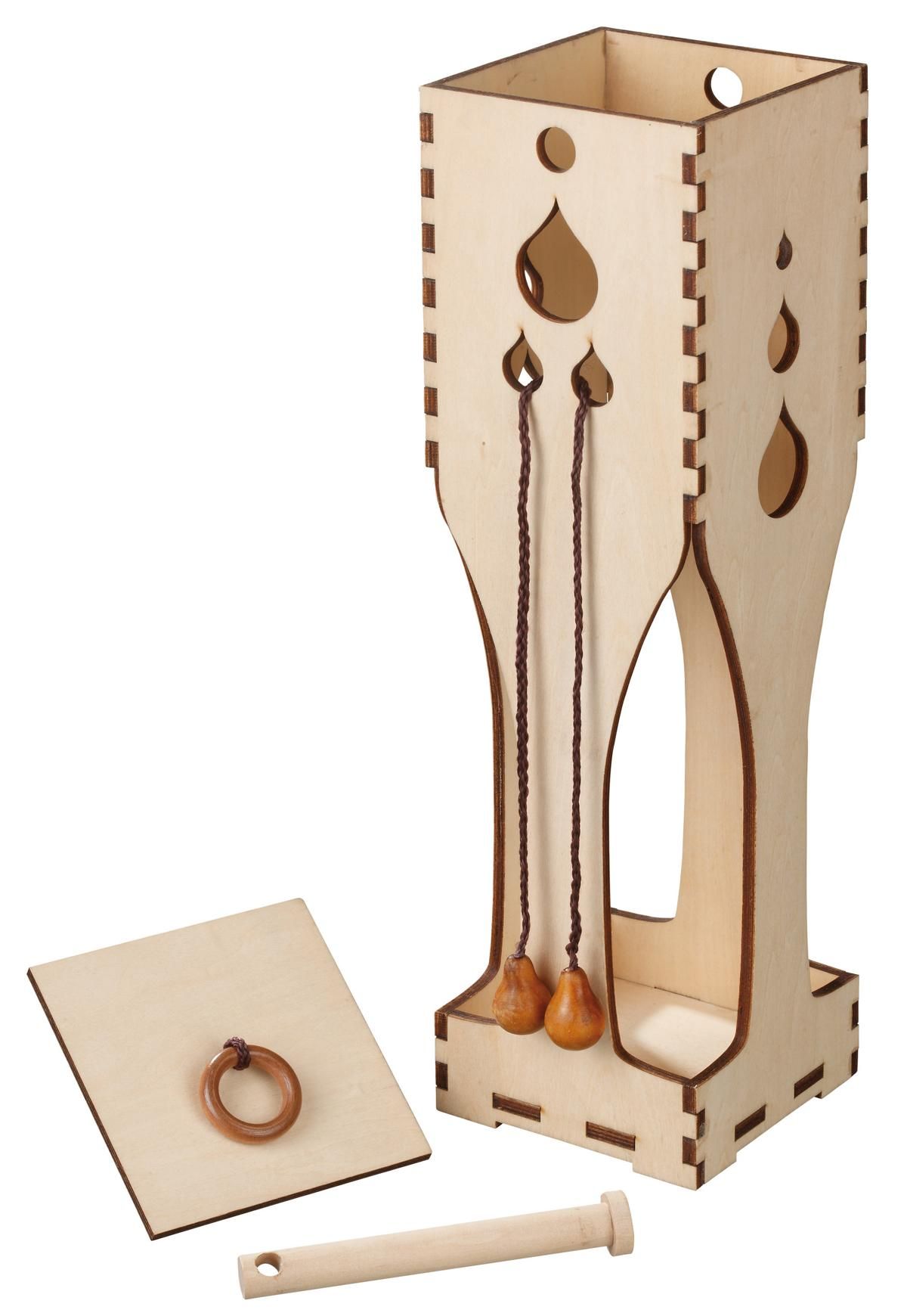 Flaschenpuzzle, Bordeaux holz, kerzenhalter, tischdeko, drechselholz, lampenhalter