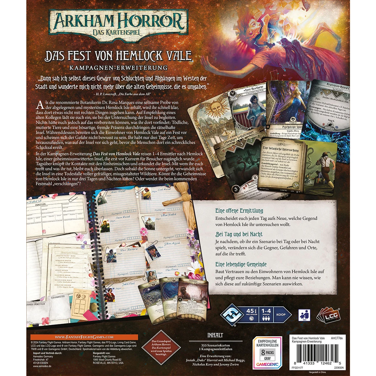 Arkham Horror LCG dt.: Das Fest von Hemlock Kampagnen-Erweiterung Arkham Horror LCG dt.: Das Fest von Hemlock Kampagnen-Erweiterung