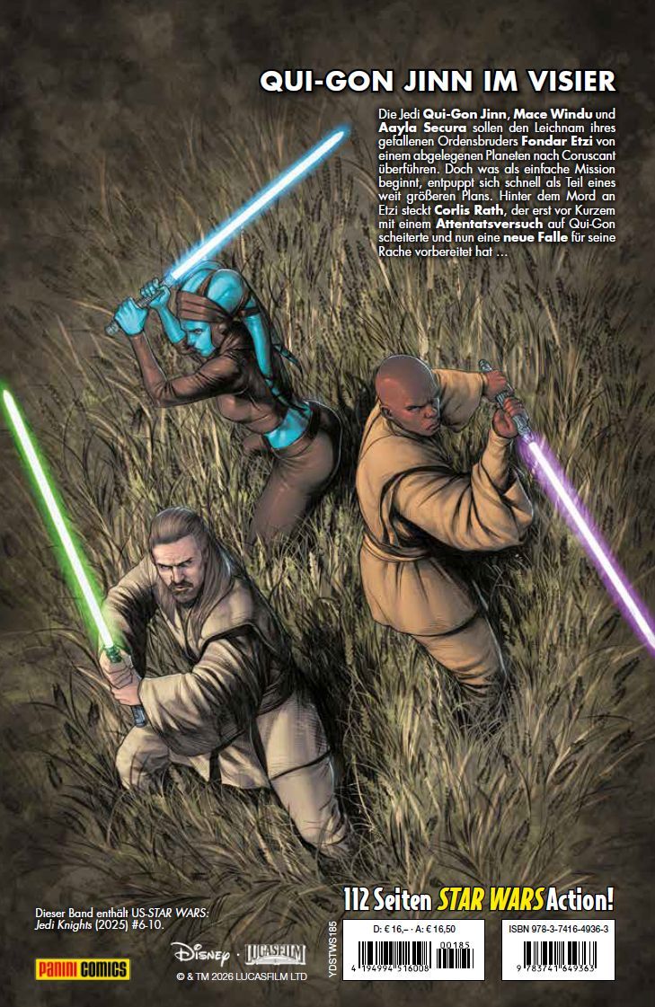Star Wars: Jedi-Ritter Bd.2 - Ein höherer Pfad Lichtschwerter, Jedi, Dreiergruppe, Gras, Comic