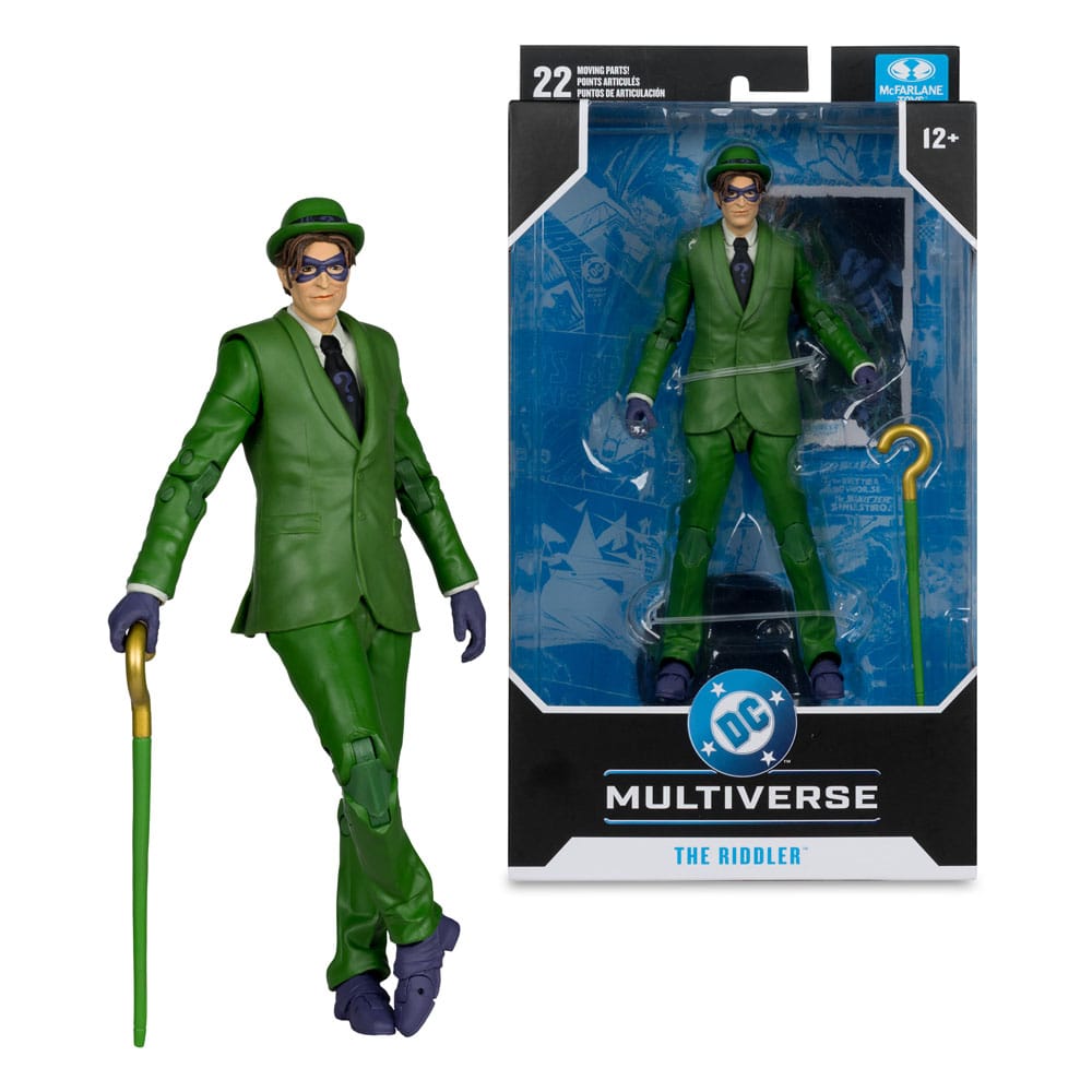 DC Multiverse AF: The Riddler (Batman: Hush) 18cm Erwachsener, Männlich, Mann, Person, Mantel