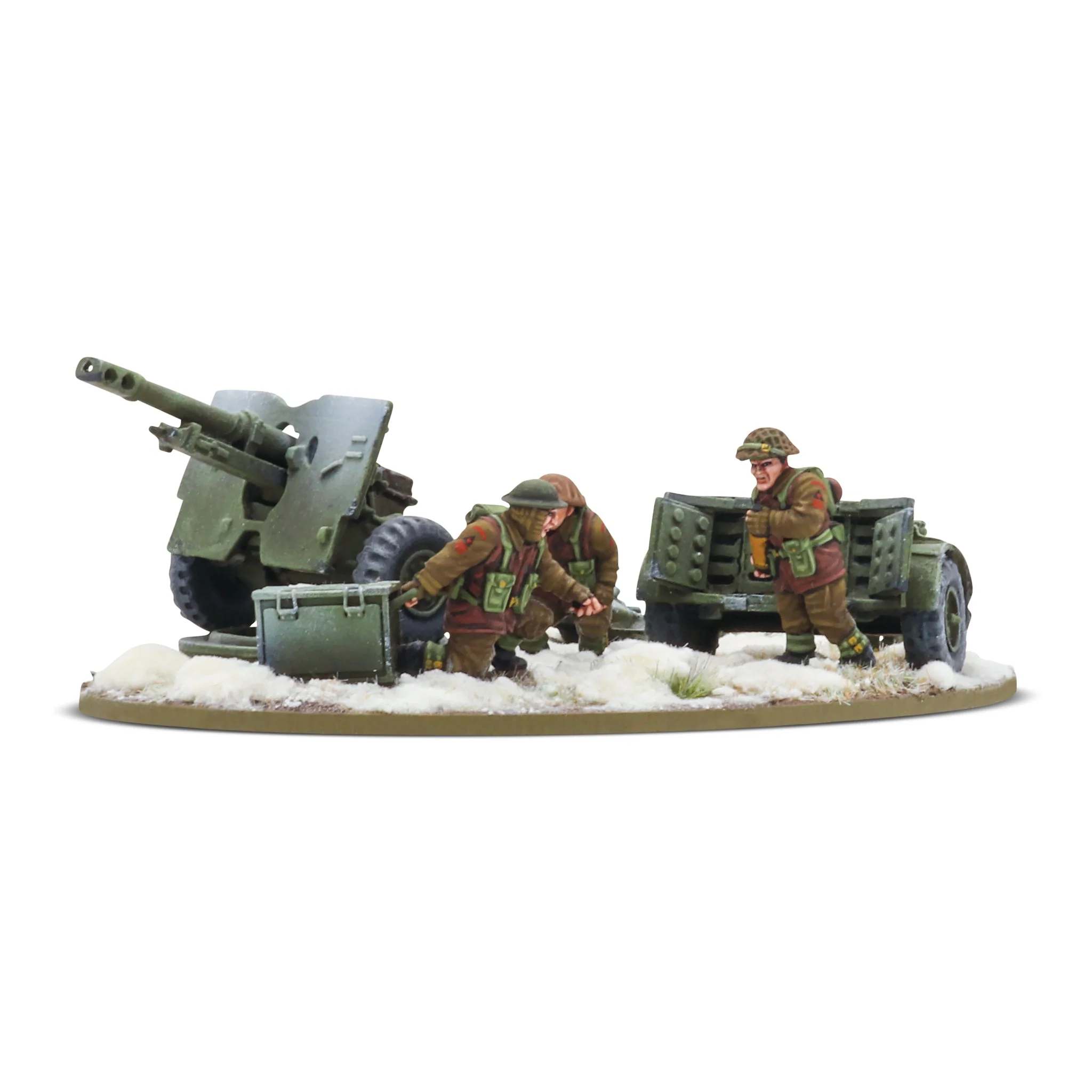 Bolt Action: British - Infantry (winter) 25 PDR ATG & crew