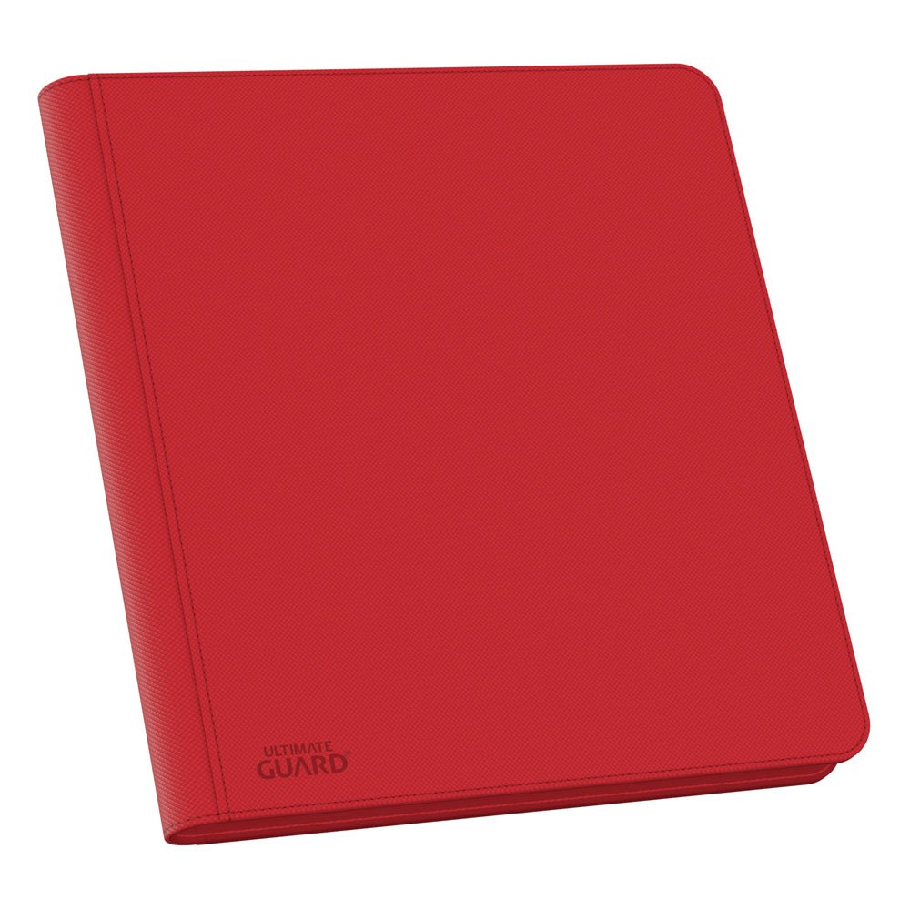 Ultimate Guard: Zipfolio Xenoskin 24-Pocket rot Ordner, Rot, Hülle, Lederoptik, A4