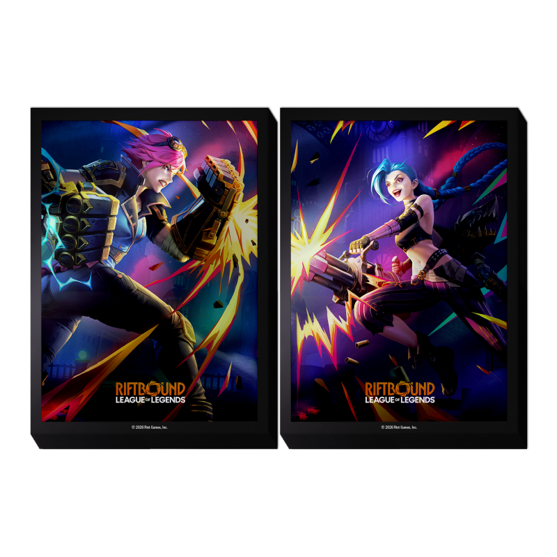 Riftbound, League of Legends, Poster, Kunstdruck, Doppelrahmen