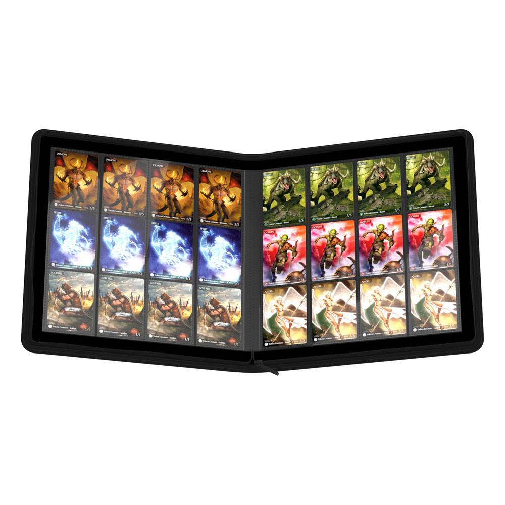 Ultimate Guard: Zipfolio Xenoskin 24-Pocket schwarz Brieftasche, Kartenhülle, Kartenbinder, Tauschkarten, Binder-Seiten