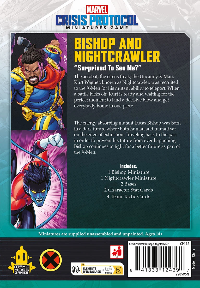 Marvel Crisis Protocol: Bishop & Nightcrawler Marvel Crisis Protocol: Bishop & Nightcrawler