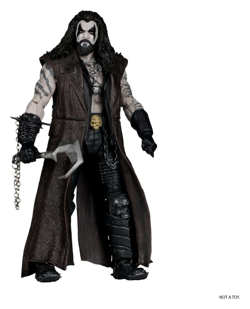 DC Multiverse AF: Lobo Deluxe Theatrical Edition (Supergirl) 19cm Action-Figur, Männliche-Figur, Langer-Mantel, Metal-Waffe, Tattoos, Bart, Schwarze-Outfit, Handschuh-Zubeh.., Sichel-Waffe, Nicht-ein-Spielzeug