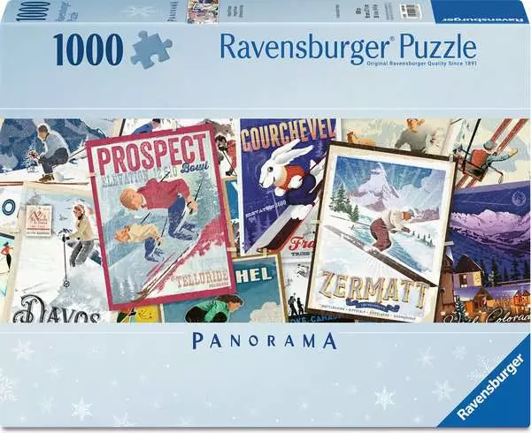 Puzzle, 1000 Teile, Ravensburger, Panorama, Schneeflocken/Winter