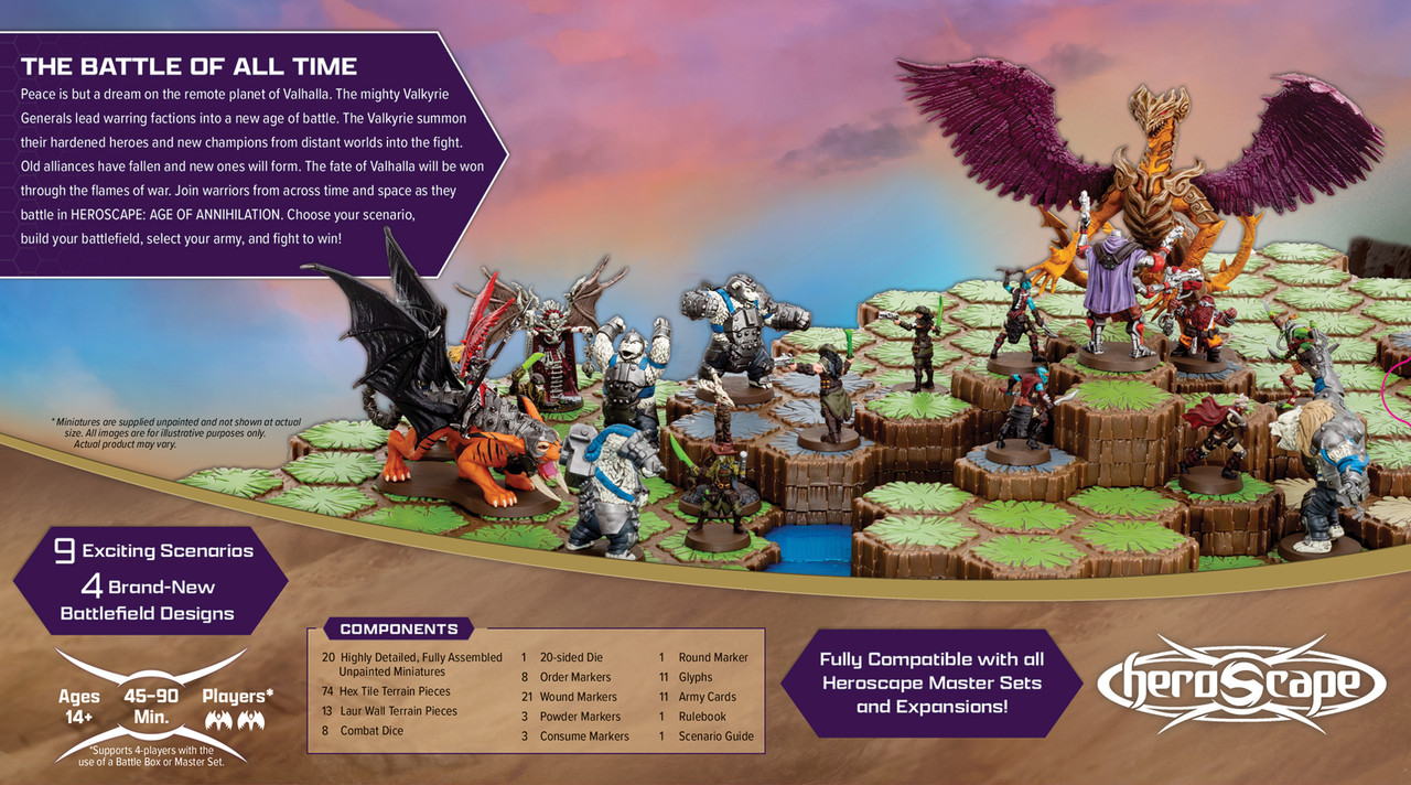 HeroScape - Age of Annihilation: Master Set Werbung, Plakat, Person
