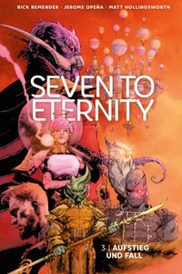 comic, poster, cover art, superhero, seven to eternity