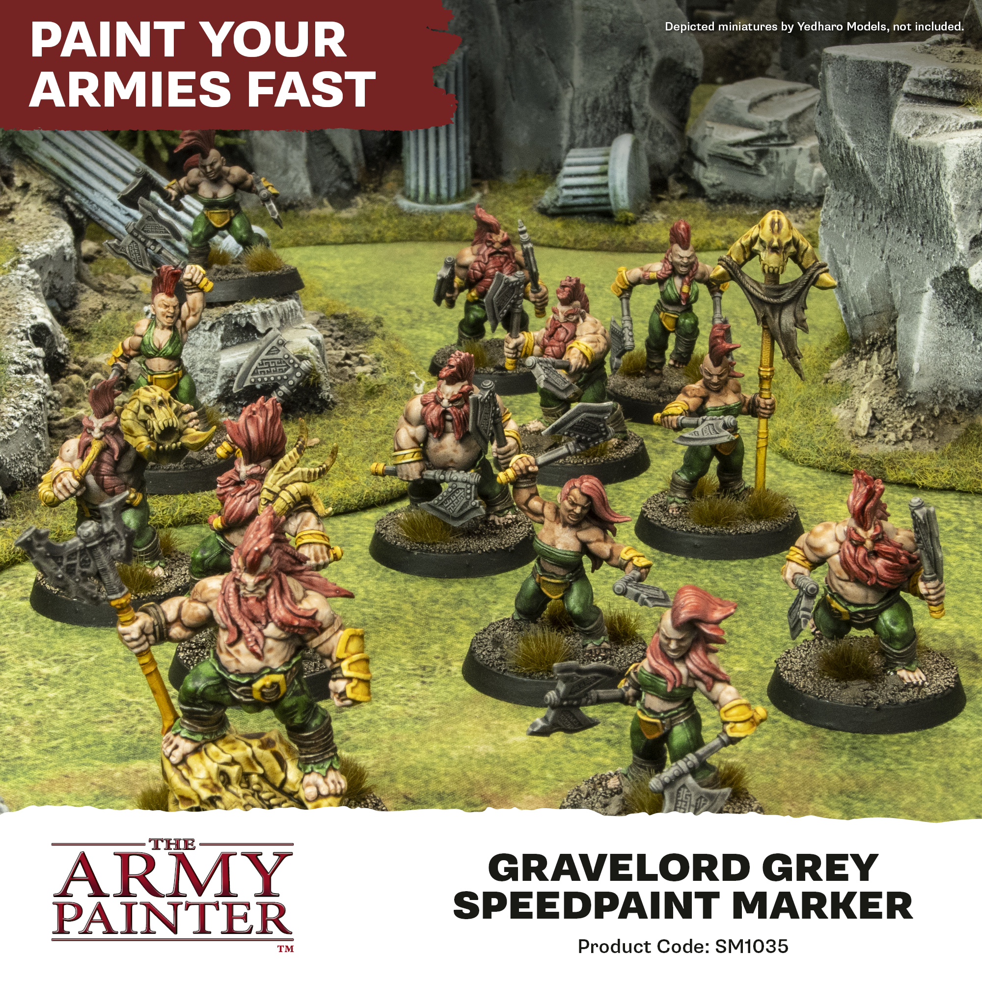 Army Painter: Speedpaint Marker - Gravelord Grey Miniatur, Figuren, Ork, Gravelord, Speedpaint