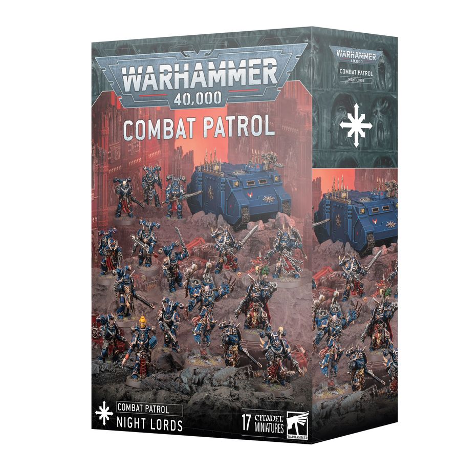 Warhammer 40K: Chaos Space Marines - Combat Patrol Night Lords Warhammer, Combat Patrol, Night Lords, 17 Minifiguren, Kampfpatrouille