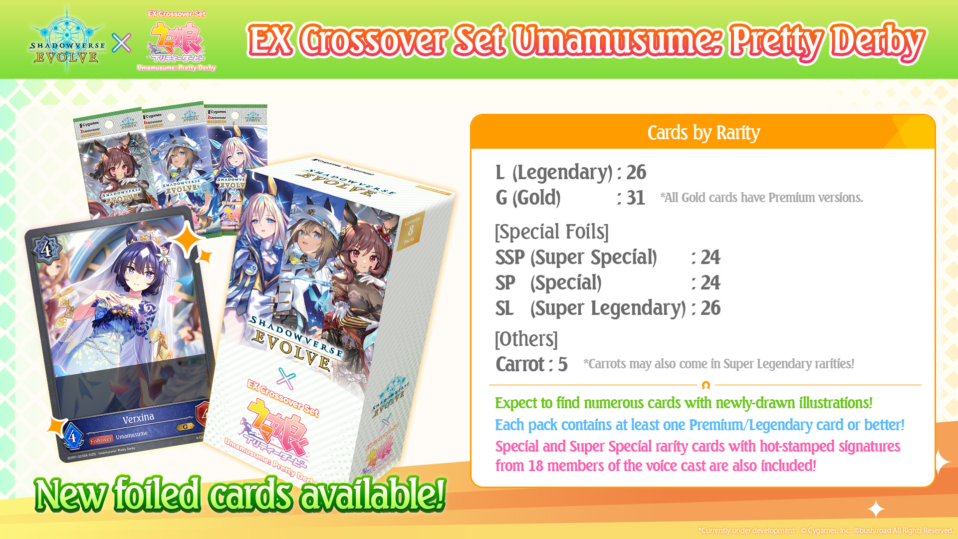 Shadowverse Evolve CCG: Umamusume - Pretty Derby EX Booster Display (8) Shadowverse Evolve CCG: Umamusume - Pretty Derby EX Booster Display (8)