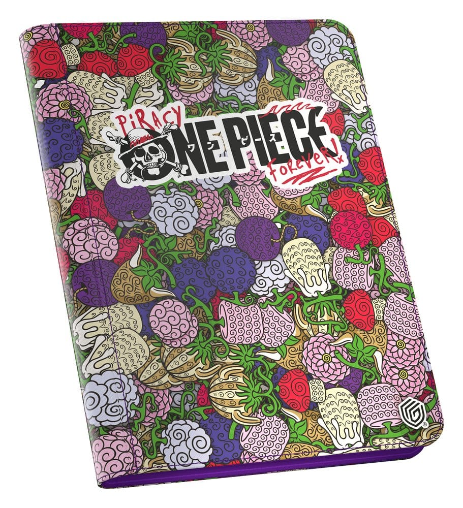 Ultimate Guard: Kartenmappe Zipfolio 360 Xenoskin One Piece - Devil Fruits Notizbuch, Notebook, Muster, Beeren, lila