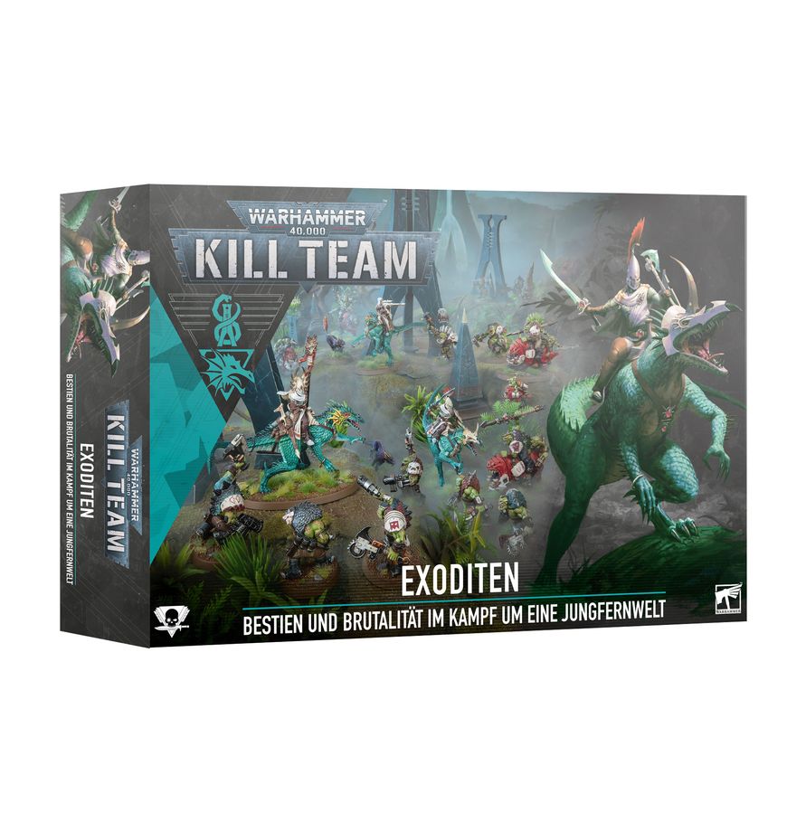 Warhammer 40K: Kill Team - Exodite dt. Brettspiel, Warhammer, Exoditen, Miniaturen, Dinosaurier