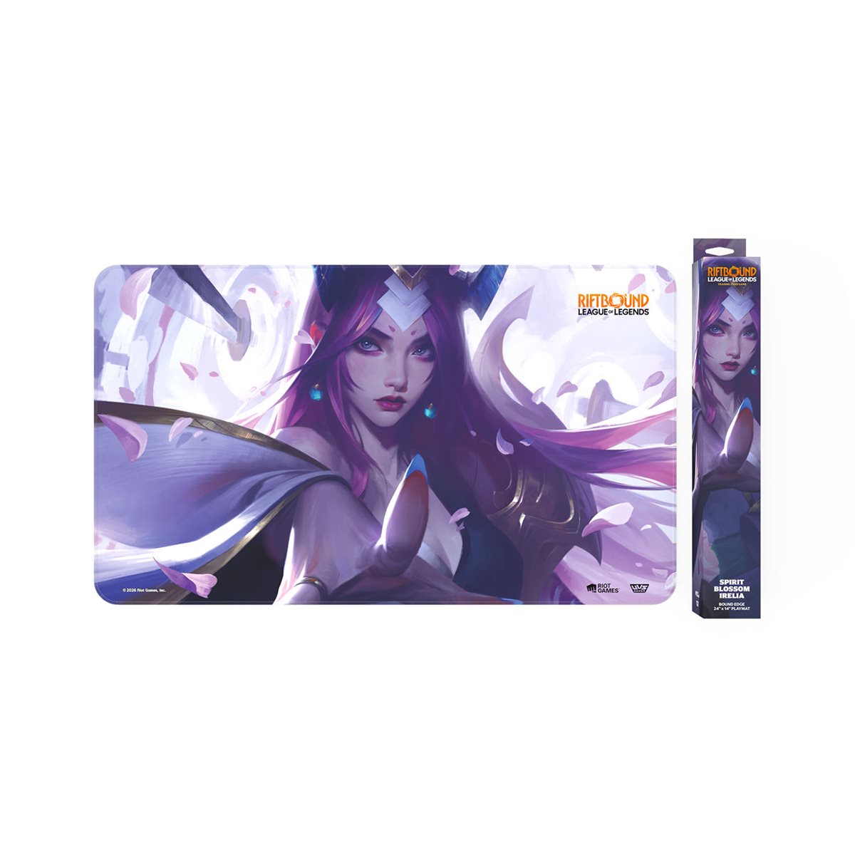 Riftbound TCG: Playmat Spirit Blossom Irelia (Spiritforged) Buch, Comics, Veröffentlichung, Person, Frau