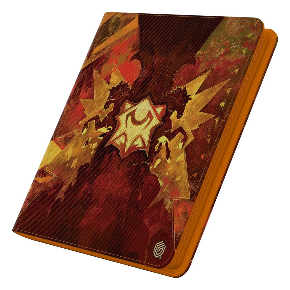 Ultimate Guard: Zipfolio 12-Pocket Xenoskin Magic - Secrets of Strixhaven "Lorehold" Notebook, Hülle, Zirkel, Lederoptik, Ornament