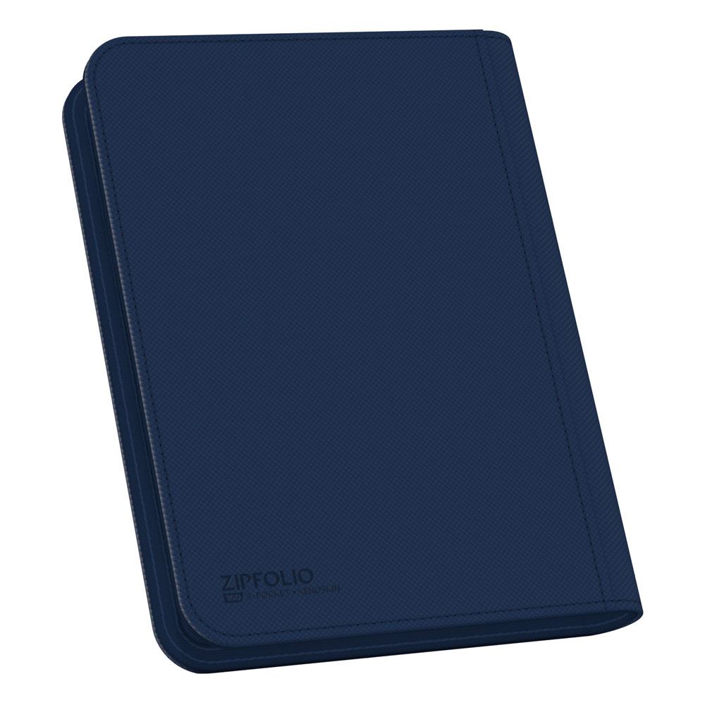 Ultimate Guard: Zipfolio Xenoskin 8-Pocket Mini blau Hülle, Notebook-Hülle, Kartenfach, Lederoptik, Dunkelblau