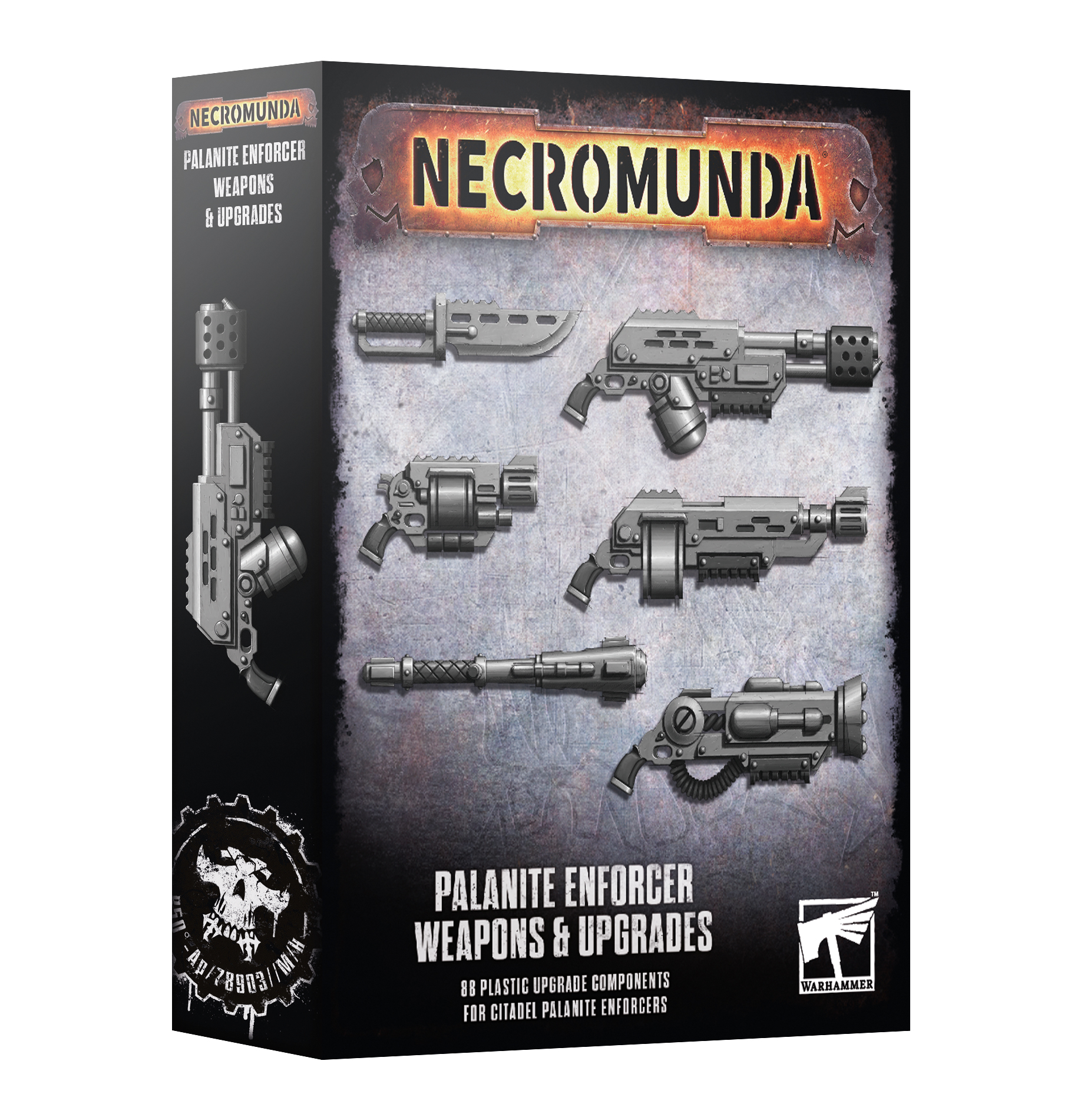 Necromunda: Enforcer Weapons & Upgrades Feuerwaffe, Pistole, Handfeuerwaffe, Waffe, Maschinengewehr
