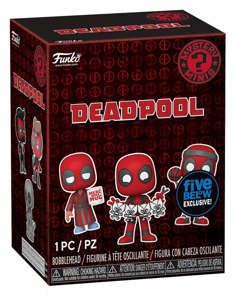 Deadpool PVC: Mystery Minis Blindbox Series 5 5cm Deadpool, Minis, Figurine, Bobblehead, Minis-Exclusive